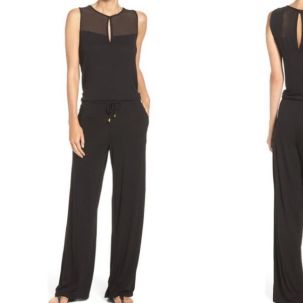 La Blanca Women's Cover-Up Jumpsuit, Black, Large